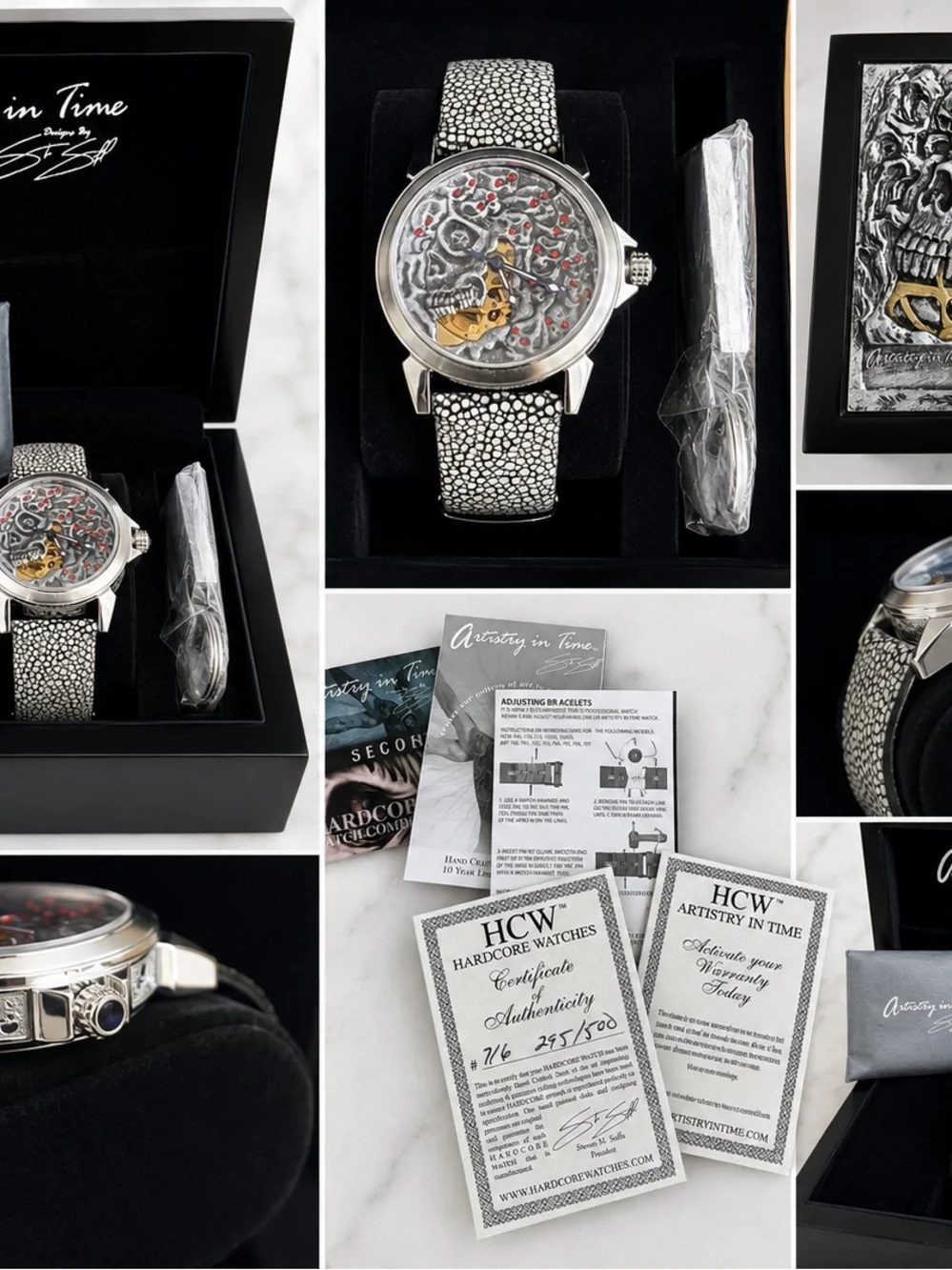 Steve Soffa Artistry in Time – Mechanical Madness Skull Watch (ART716)